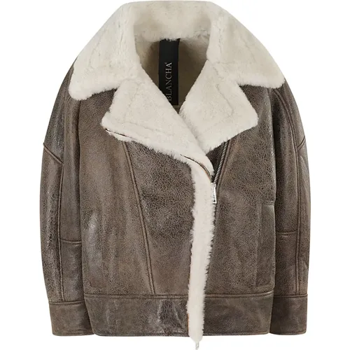 Jackets > Faux Fur & Shearling Jackets - - Blancha - Modalova