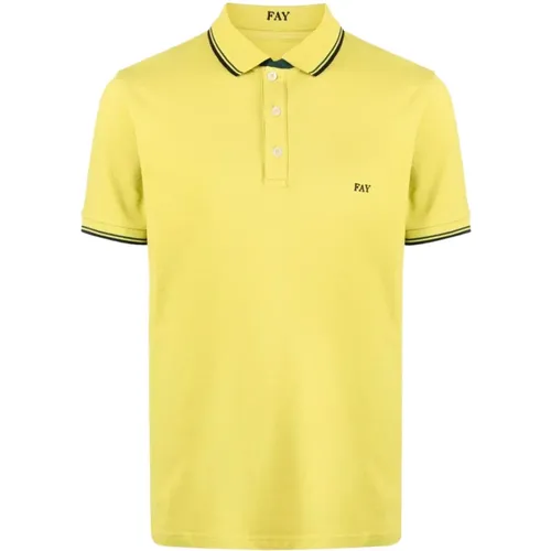 Fay - Tops > Polo Shirts - Yellow - Fay - Modalova