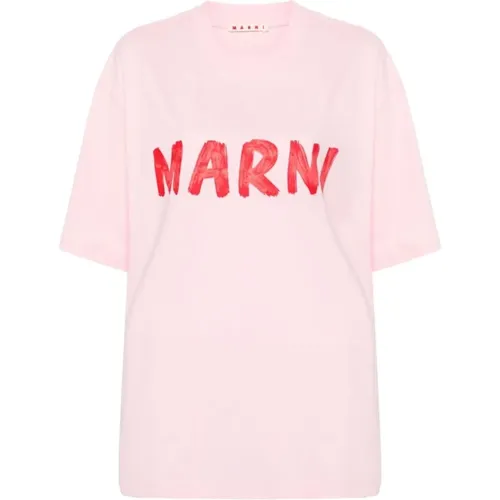 Marni - Tops > T-Shirts - Pink - Marni - Modalova