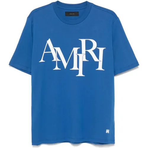 Amiri - Tops > T-Shirts - Blue - Amiri - Modalova