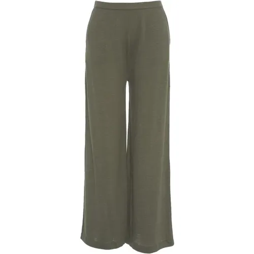 Trousers > Wide Trousers - - majestic filatures - Modalova