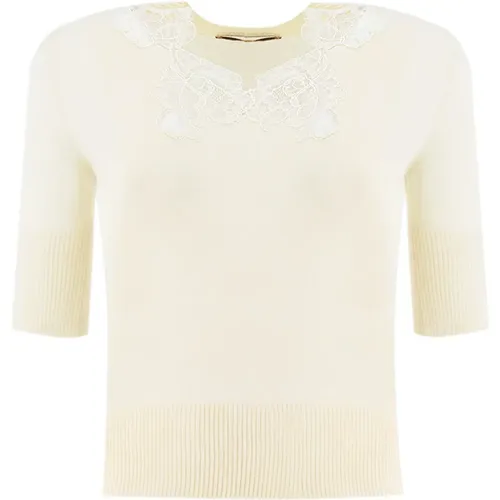 Knitwear > Round-neck Knitwear - - Ermanno Scervino - Modalova