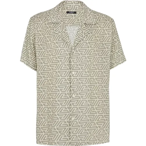 Shirts > Short Sleeve Shirts - - Balmain - Modalova