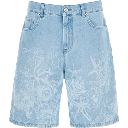 Shorts > Denim Shorts - - Versace - Modalova