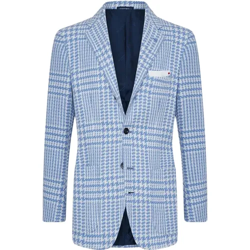 Kiton - Jackets > Blazers - Blue - Kiton - Modalova