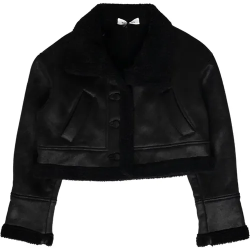 Jackets > Leather Jackets - - Nineminutes - Modalova