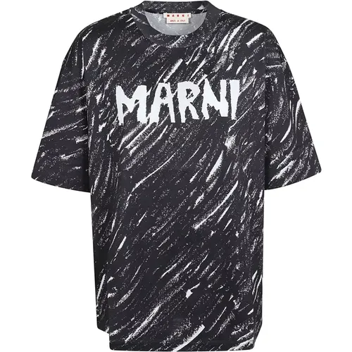 Marni - Tops > T-Shirts - Black - Marni - Modalova