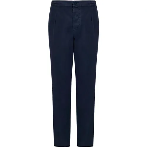 Kiton - Trousers > Chinos - Blue - Kiton - Modalova