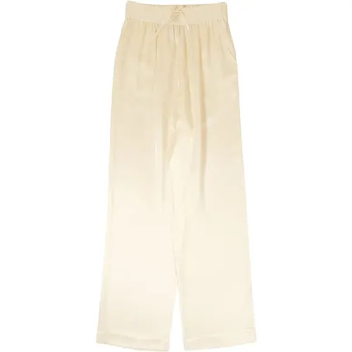 Trousers > Wide Trousers - - Loulou Studio - Modalova