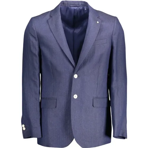 Gant - Jackets > Blazers - Blue - Gant - Modalova