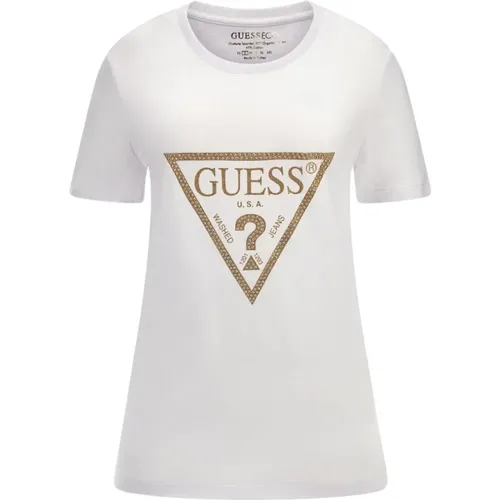 Guess - Tops > T-Shirts - White - Guess - Modalova