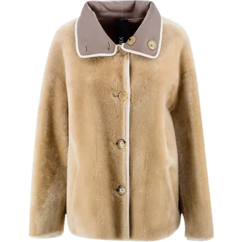 Jackets > Faux Fur & Shearling Jackets - - Blancha - Modalova