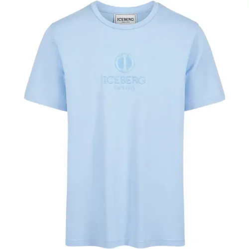 Iceberg - Tops > T-Shirts - Blue - Iceberg - Modalova