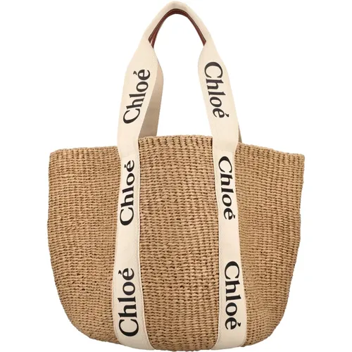 Chloé - Bags > Tote Bags - Beige - Chloé - Modalova