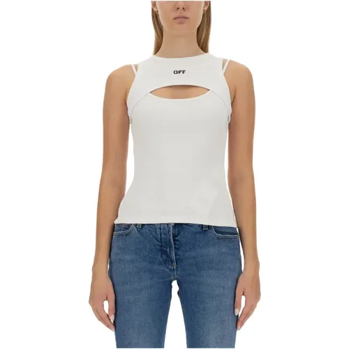 Off - Tops > Sleeveless Tops - - Off White - Modalova