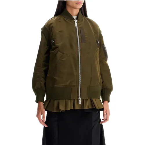 Jackets > Bomber Jackets - - Sacai - Modalova