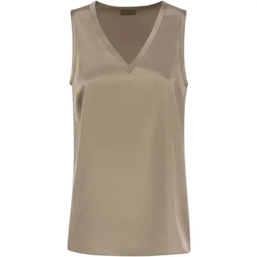 Tops > Sleeveless Tops - - BRUNELLO CUCINELLI - Modalova