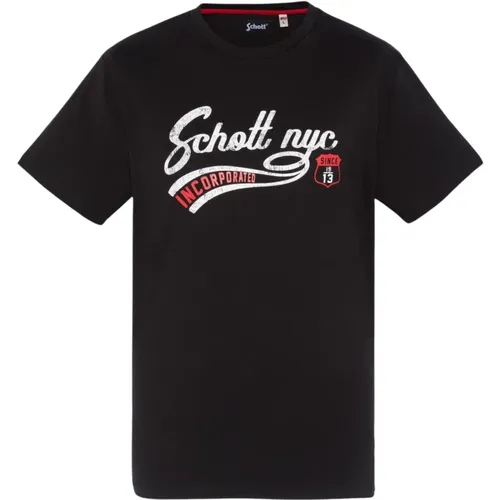 Tops > T-Shirts - - Schott NYC - Modalova