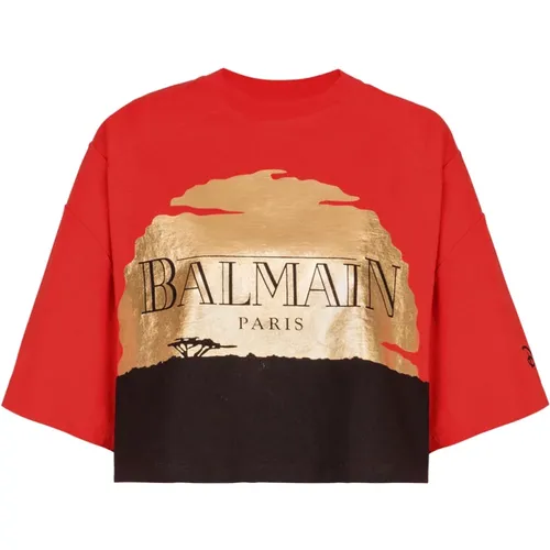 Tops > T-Shirts - - Balmain - Modalova