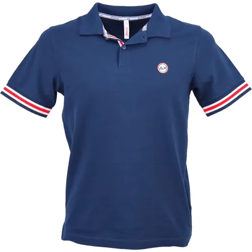 Sun68 - Tops > Polo Shirts - Blue - Sun68 - Modalova