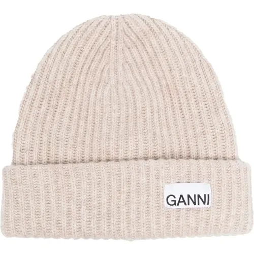 Accessories > Hats > Beanies - - Ganni - Modalova