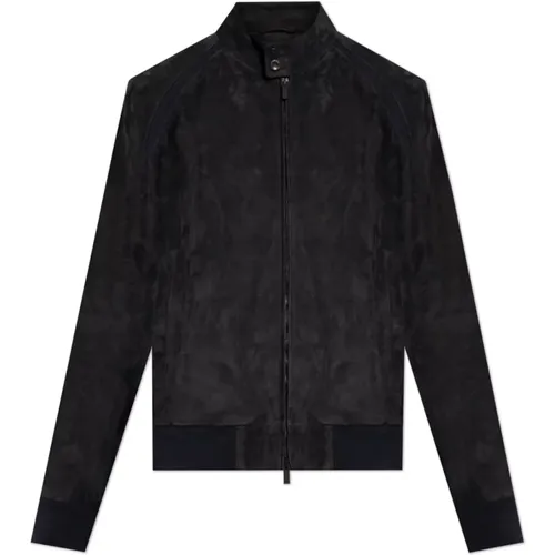 Jackets > Leather Jackets - - Giorgio Armani - Modalova