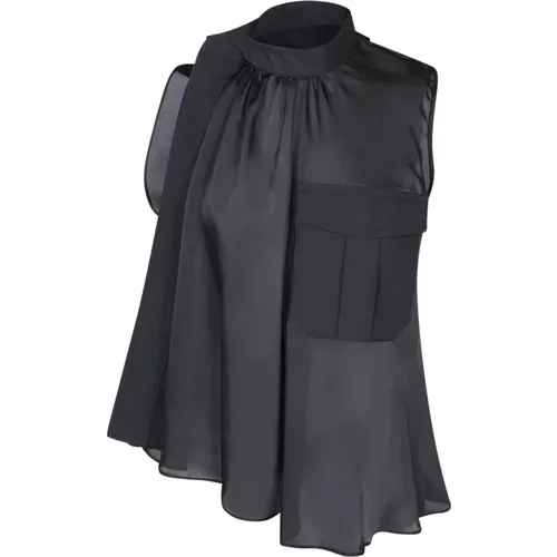 Tops > Sleeveless Tops - - Sacai - Modalova