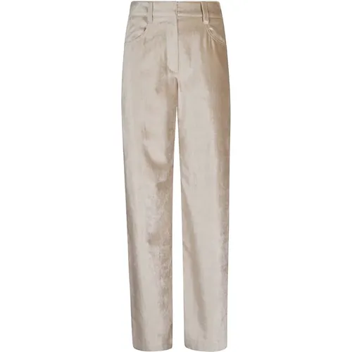 Trousers > Straight Trousers - - BRUNELLO CUCINELLI - Modalova