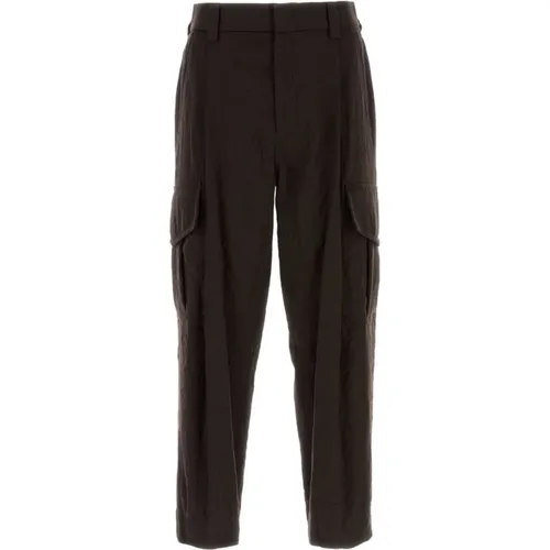 Trousers > Straight Trousers - - Giorgio Armani - Modalova