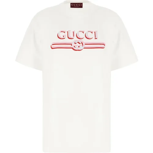 Gucci - Tops > T-Shirts - White - Gucci - Modalova