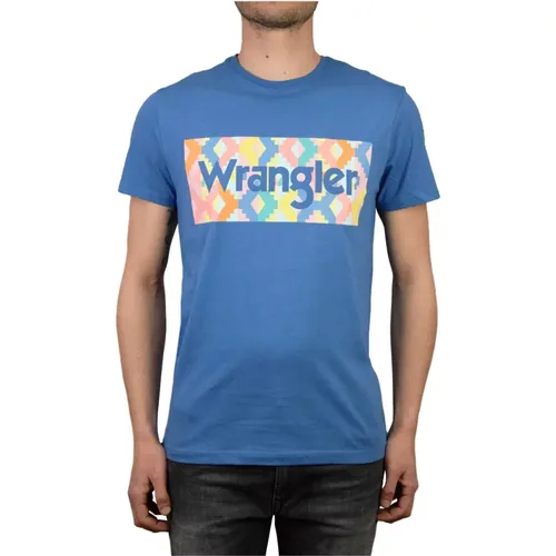 Wrangler - Tops > T-Shirts - Blue - Wrangler - Modalova