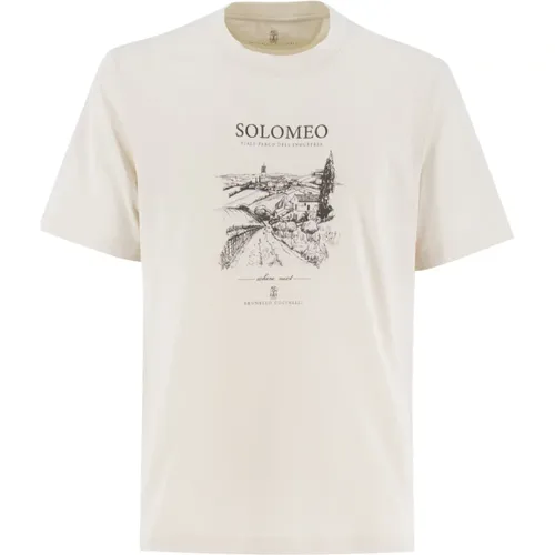 Tops > T-Shirts - - BRUNELLO CUCINELLI - Modalova