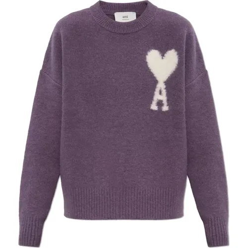 Knitwear > Round-neck Knitwear - - Ami Paris - Modalova