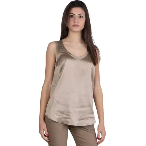 Tops > Sleeveless Tops - - BRUNELLO CUCINELLI - Modalova