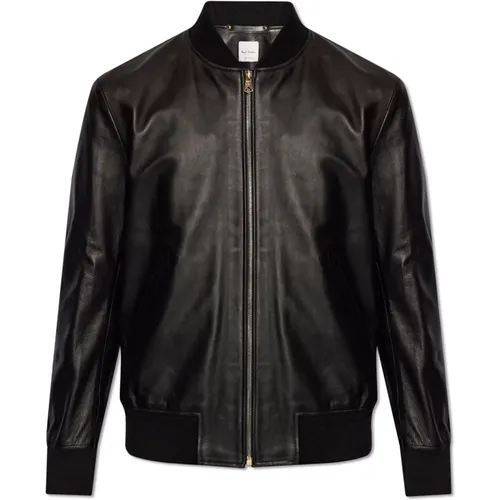 Jackets > Leather Jackets - - Paul Smith - Modalova