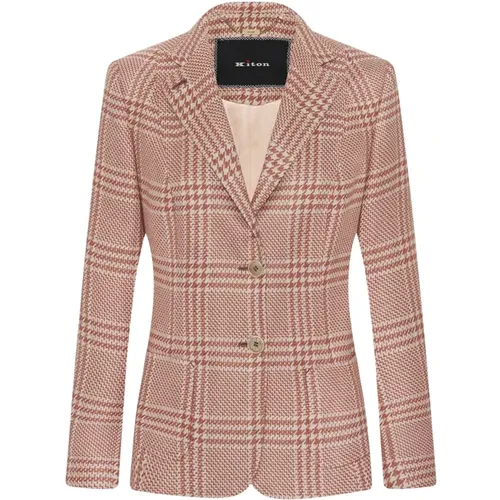 Kiton - Jackets > Blazers - Pink - Kiton - Modalova