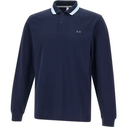 Sun68 - Tops > Polo Shirts - Blue - Sun68 - Modalova