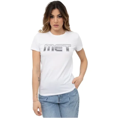 MET - Tops > T-Shirts - White - MET - Modalova