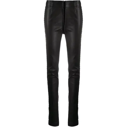 Trousers > Leather Trousers - - Ann Demeulemeester - Modalova