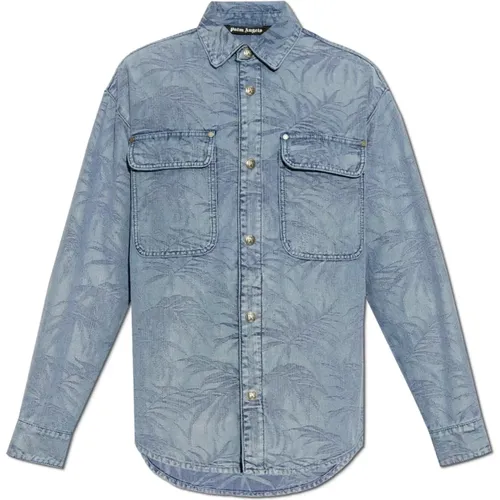 Shirts > Denim Shirts - - Palm Angels - Modalova