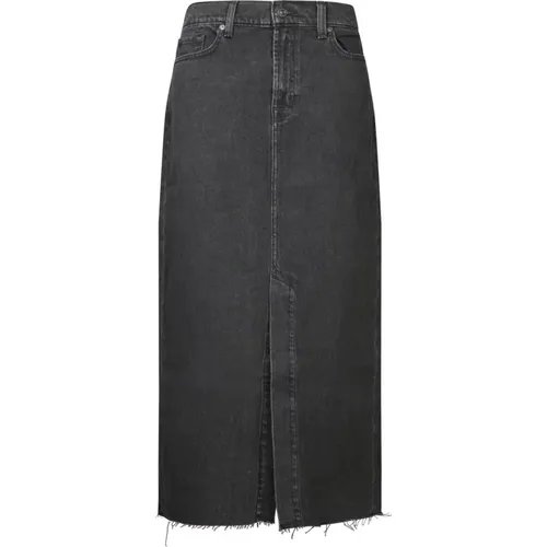 Skirts > Denim Skirts - - 7 For All Mankind - Modalova