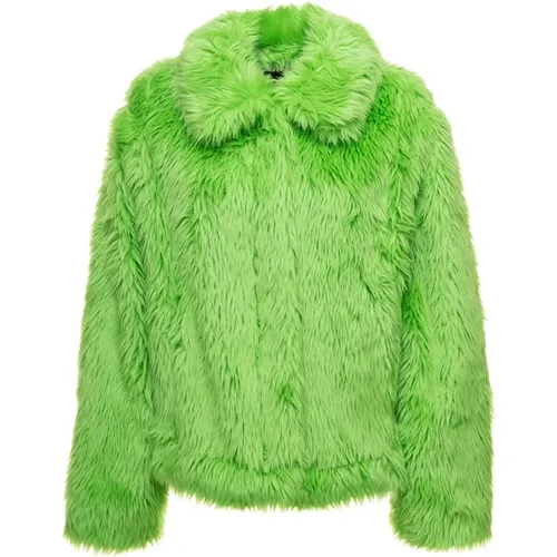 Jackets > Faux Fur & Shearling Jackets - - Msgm - Modalova