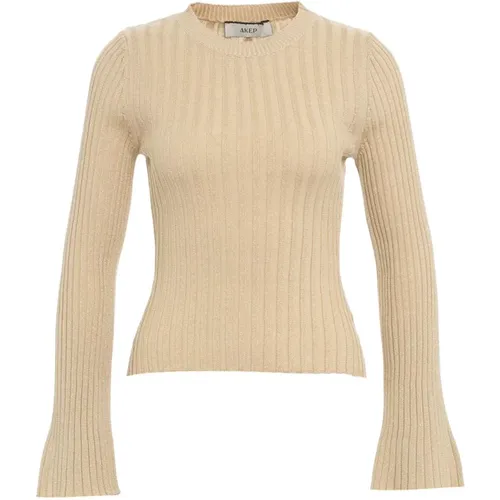 Knitwear > Round-neck Knitwear - - Akep - Modalova