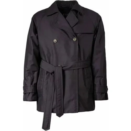 Fay - Coats > Trench Coats - Blue - Fay - Modalova