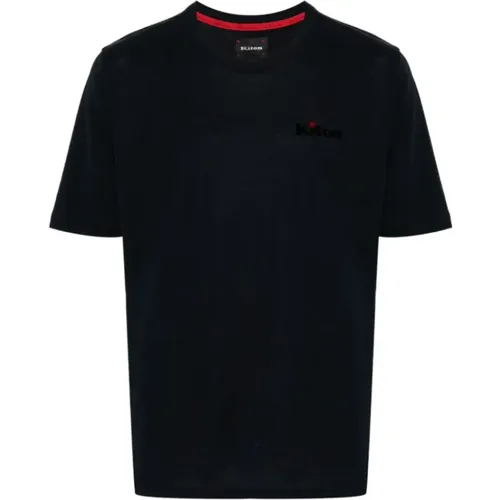 Kiton - Tops > T-Shirts - Blue - Kiton - Modalova