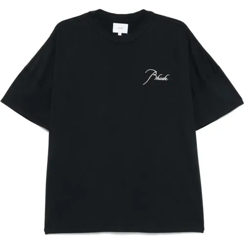 Rhude - Tops > T-Shirts - Black - Rhude - Modalova