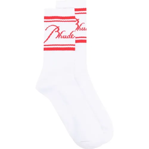 Rhude - Underwear > Socks - White - Rhude - Modalova