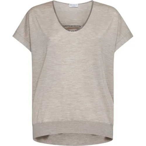 Tops > T-Shirts - - BRUNELLO CUCINELLI - Modalova