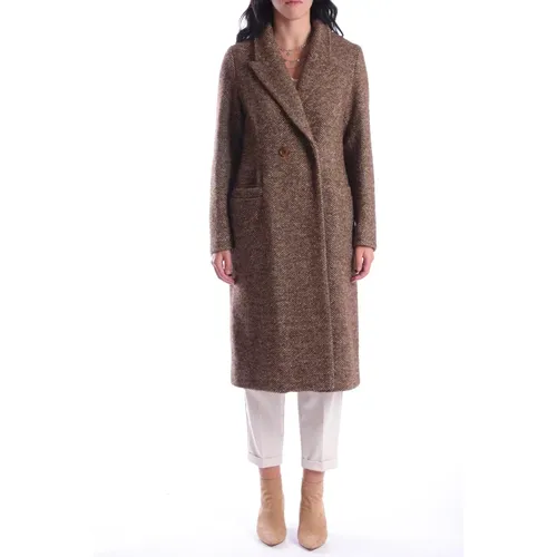 Momoni - Coats > Parkas - Brown - Momoni - Modalova