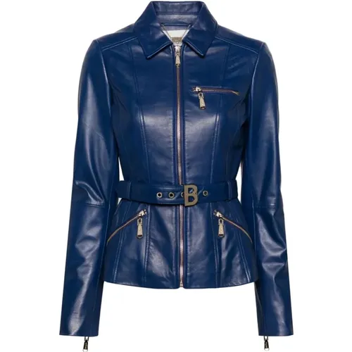 Jackets > Leather Jackets - - Blugirl - Modalova